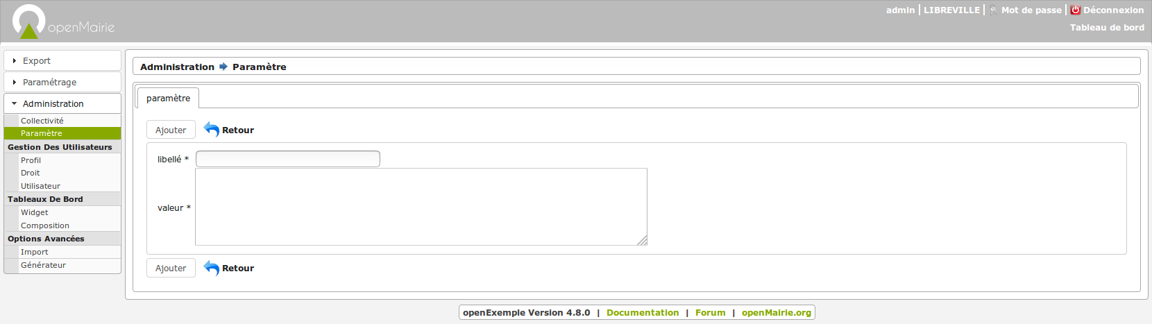 Publication de la version 'Framework openMairie 4.8.0'